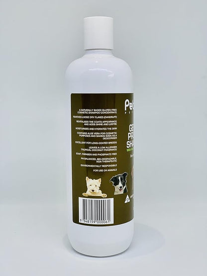 Petcare Dog Shampoo for Pets with Sensitive Skin, Gentle Protein Pet Shampoo with Baking Soda and Aloe Vera, Gluten Free, Eliminates Pet Odor, Dandruff, 250ml