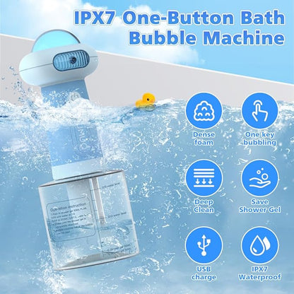 Electric Dog Shampoo Dispenser, IPX7 Automatic Dog Soap Dispenser, Soap Frother Dogs Grooming with Brush for Dogs and Cat Bathing, Shampoo Foamer Pet Bath Supplies, Bathroom, Kitchen Sink