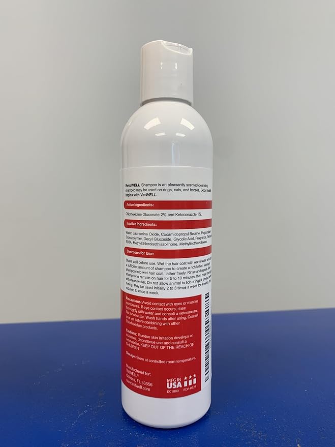 KetoWELL Topical Shampoo for Dogs & Cats - 8 oz
