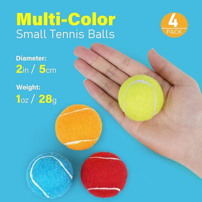 PrimePets Mini Tennis Balls for Dogs, 2 Inch Squeaky Dog Toys, Interactive Dog Toy Balls for Indoor Outdoor, Dog Squeaky Toys for Small & Medium Dogs