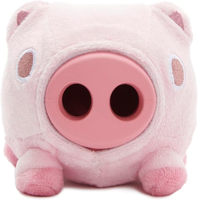 Barkbox Hambone Super Chewer Tough Dog Chew Toy for Aggressive Chewers, Plush Cover with Rubber Core - 2 Toys in 1  Two Layer Treat Dispensing Dog Toy for Large Dogs