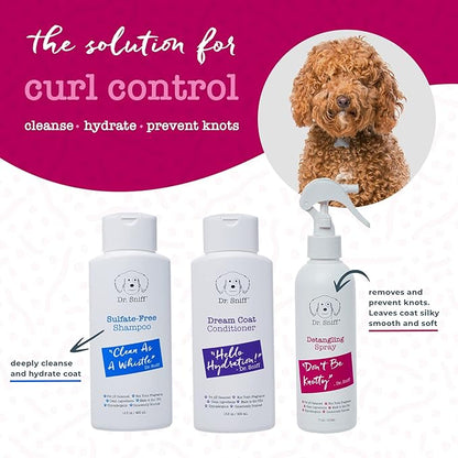 Easy Groom Detangling Mist - Hydrating Pet Coat Spray for Dogs & Cats, Mat & Tangle Free, Organic Ingredients, Made in USA, 7.1oz