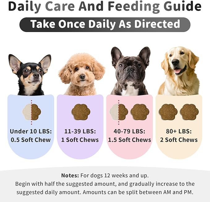 Melatonin for Dogs, Calming Chews with Valerian Root & L-Theanine for Sleep Aid & Emotional Support, Calming Treats for Stress Anxiety Relief - Thunder, Fireworks, Barking, Bacon Flavor, 60Ct