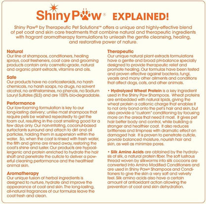 Jasmine & Honey Spa Body Wash for Dogs by Shiny Paw 128 oz | Dog Itchy Skin Relief & Aging Coat | Hypoallergenic Dog Shampoo for Smelly Dogs | Made in USA