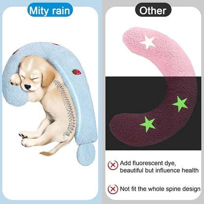 Mity rain Dog Pillow, Question Mark Dog Calming Pillow for Spin, Ultra Soft High Density Dog Neck Pillow for Joint Relief Sleeping Improve, Pet Calming Pillow Toy for Small/Medium/Large Dogs (Large)