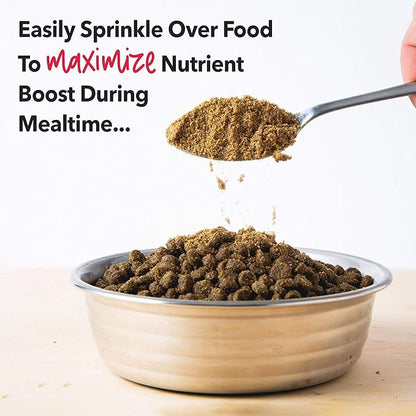 iHeartDogs Dog Food Topper - Freeze-Dried Raw Dog Food Seasoning - Grain Free Superfood Meal Mixer (Beef, 3 Ounce)