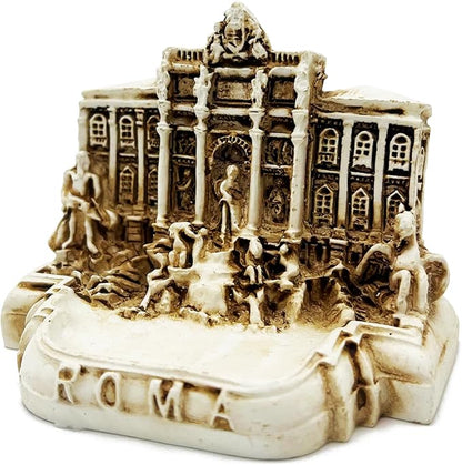 Rome Trevi Fountain Fish Tank Decor Decorations Reptile Turtle Lizard Spider Tanks Terrarium Building Décor Ornament