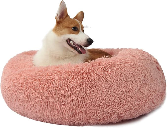 Dog Beds for Medium Dogs Washable 30 Inches Pink Dog Bean Bag Bed Girl Dog beds for Medium Dogs Fits up to 45 lbs Pets Beds for Medium Dog.