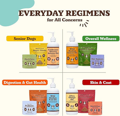 Natural Dog Company Dog Food Topper, Antioxidant Berry Granules for Dogs, Natural Dog Vitamins & Superfood Topper, Holistic Dog Nutrition, Dog Immune Support, Berry Dog Supplement, 8oz Resealable