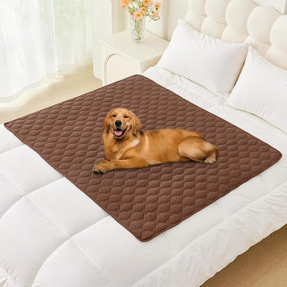Smiry Waterproof Dog Blanket, Soft Dog Bed Cover Pet Blanket, Reversible Couch Cover for Dogs Washable, Pet Couch Covers for Sofa Furniture Protector for Puppy Cat (40x50 Inch, Brown/Chocolate)