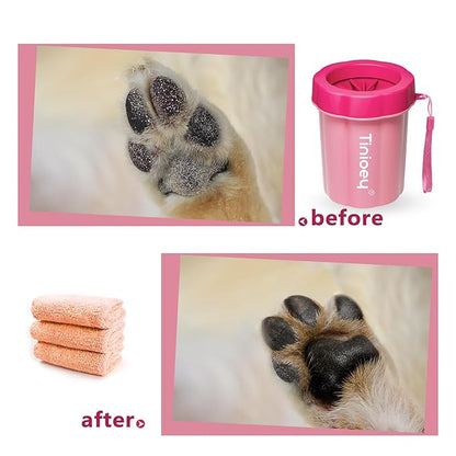 Dog Paw Cleaner for Medium Dogs, Dog Paw Washer, Muddy Paw Cleaner, Pet Foot Cleaner, Dog Paw Protector Kit