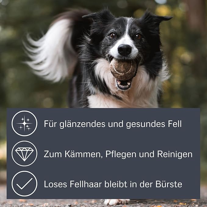 Alcott Bamboo Groom Flea Comb with 77 Rotating Pins for Pets