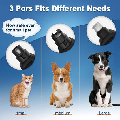 Dog Nail Grinder 2023 Upgraded, 3 Speed Electric Dog Nail Trimmer Rechargeable with LED Light, Pet Nail Grinder File for Small Medium Large Dogs & Cats Toenail & Claw Grooming (Black)