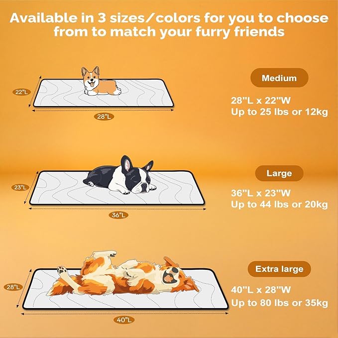 Cozyide Dog Crate Pad, Medium Reversible Dog Cooling Mat(Cool & Warm), Washable Soft Crate Mat for All Season, 28" L x 22" W, Dark Grey