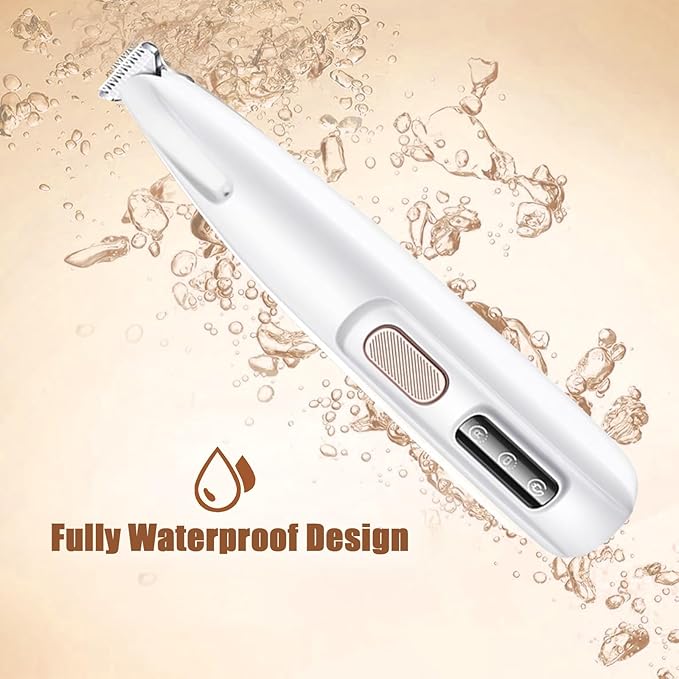 Dog Paw Trimmer,2025 Upgrades Dog Paw Trimmer with LED Light,18 mm Widen Blade, 35 dB Low Noise,Rechargeable Pet Electric Hair Clipper for Dogs and Cats