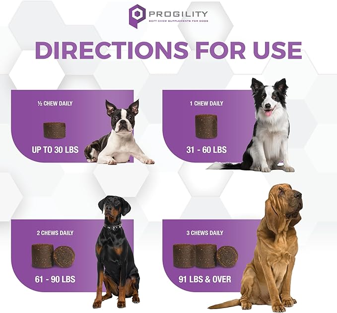 Nootie Progility Daily Calming Aid Chews for Dogs, Advanced Calming Support for Dogs with Melatonin, 90 Soft Chews