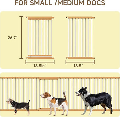 Dog Playpen Foldable Metal Pet Pen Fence Pet Door 12 Panels for Medium/Small Dogs, Indoor & Outdoor,Portable Pet Playpen for Camping, Yard and RV