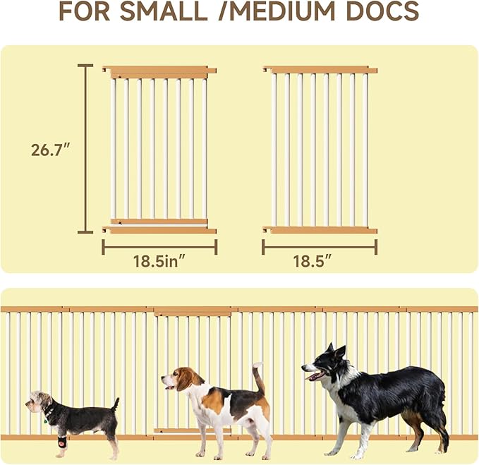 Dog Playpen Foldable Metal Pet Pen Fence Pet Door 10 Panels for Medium/Small Dogs, Indoor & Outdoor,Portable Pet Playpen for Camping, Yard and RV