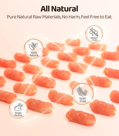 Chicken Sausage Dog Treats for Dogs, Made with Real Chicken Breast, Rawhide-Free, Healthy, Great Tasting Treat, Dog Training Reward Snacks,16OZ