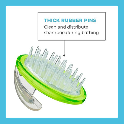 CONAIRPROPET Shampoo Massage Brush with Ergonomic Pet-It Design, Dog Brush for Shampoo & Massage Brush for Bathing