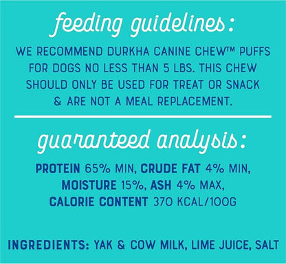 All Natural Himalayan Yak Chews for Dogs | Natural Long Lasting Dog Chew Made from Yak Milk | Great for Aggressive Chewers | Does Not Stain Carpets or Furniture