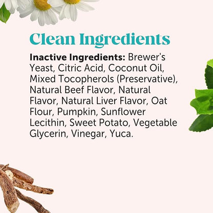 Pet Honesty Hemp Calming Chews for Dogs - Dog Anxiety Relief, Dog Calming Treats with Hemp + Valerian Root, Melatonin for Dogs - Helps Aid with Thunder, Fireworks, Chewing & Barking (Beef Liver 90 ct)