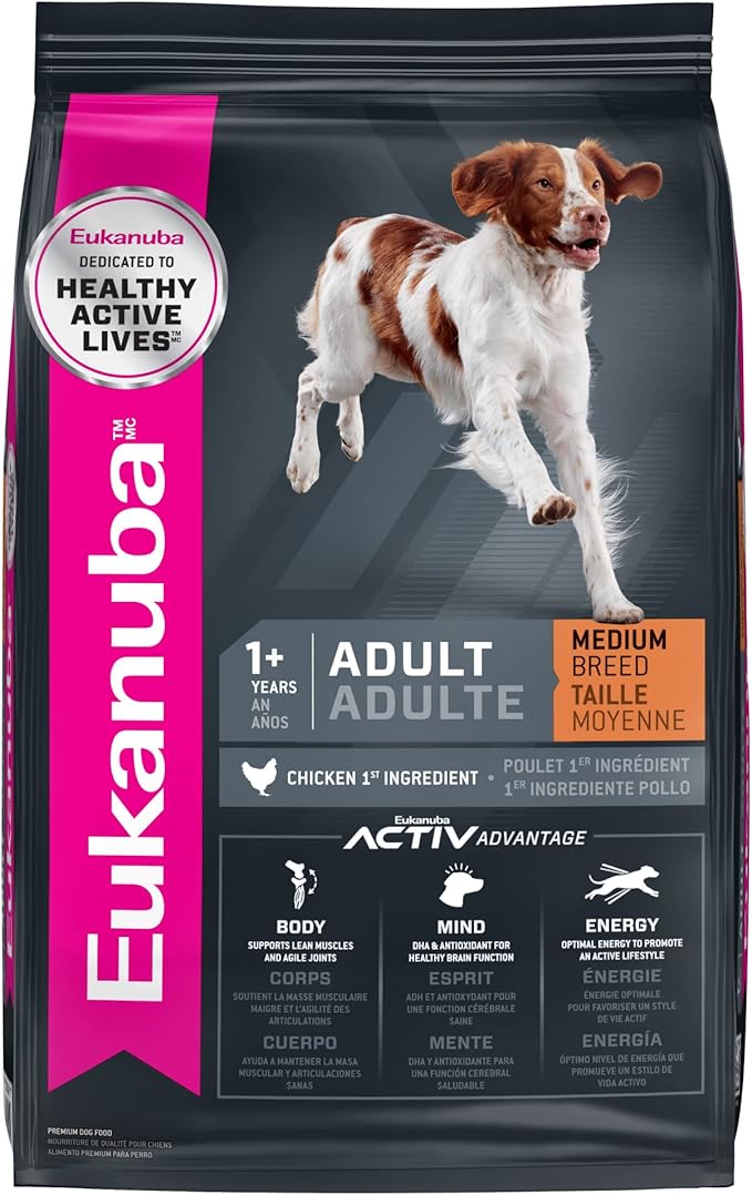 Eukanuba Adult Medium Breed Dry Dog Food, 16 lb