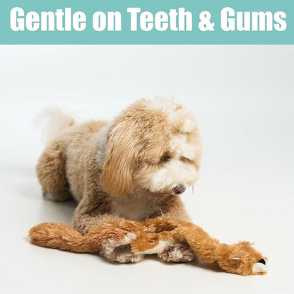 SPOT Skinneeez Squirrel 23-Inch Stuffing-Free Plush Dog Toy – Realistic Design with 2 Squeakers – Durable, Soft Polyester for Medium & Large Dogs – Tug, Fetch & Shake Play – for Moderate Chewers