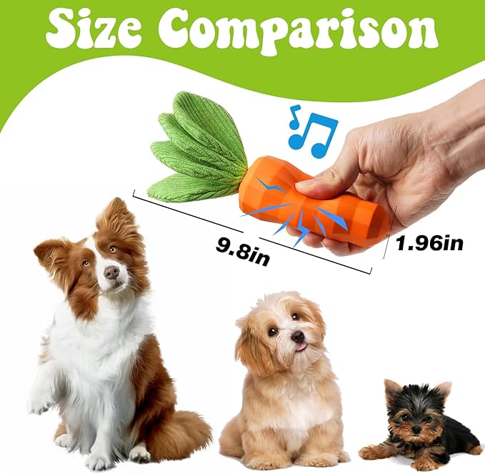 MewaJump Interactive Dog Toys, Durable Dog Chew Toy for Aggressive Chewers Rubber Pet Toy Dog Dental Chew for Small, Medium Breed