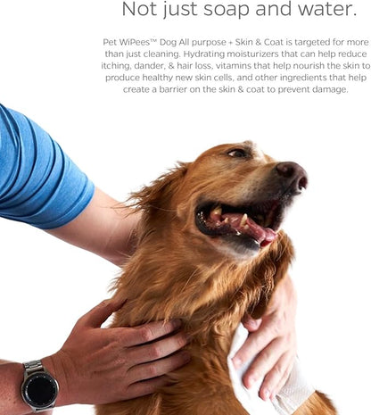 Pet Parents® Pet WiPees Dog All Purpose + Skin & Coat Pet Wipes, Pet Wipes for Dogs, Dog Wipes & Puppy Wipes, Paw Wipes for Dogs (100 Count (Pack of 2), Calming)