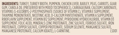 Nutrish Rachael Ray Weight Management Wet Dog Food Premium Paté Real Turkey & Pumpkin Recipe, 13 oz. Can, 12 Count