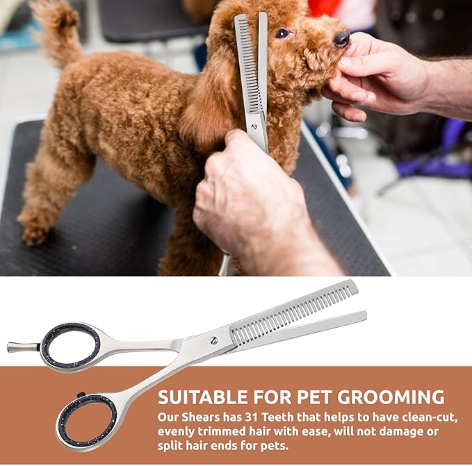 31 Teeth 6 Inch Thinning Scissor Shears for Dog, Cat texture grooming, Thinning Shear