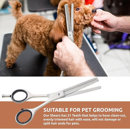 31 Teeth 6 Inch Thinning Scissor Shears for Dog, Cat texture grooming, Thinning Shear