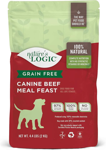 Nature's Logic Grain Free Beef Meal Feast, 4.4lbs