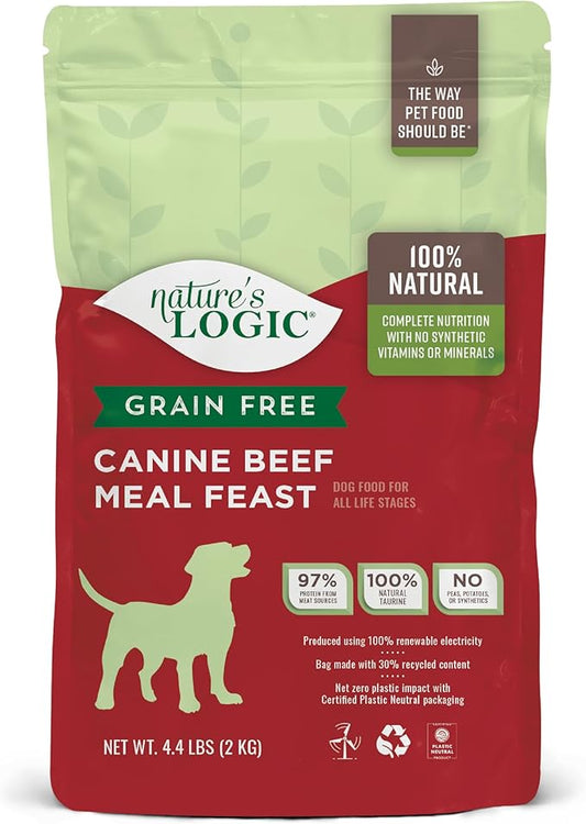 Nature's Logic Grain Free Beef Meal Feast, 4.4lbs