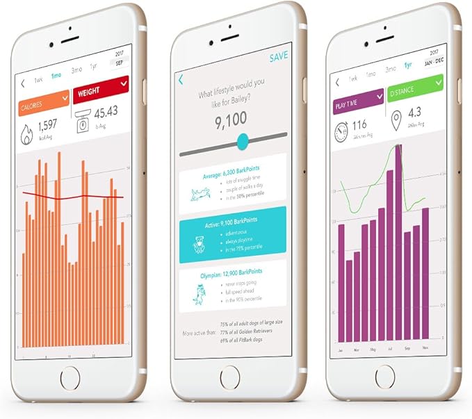 2 Dog Activity Monitor | Health & Fitness Tracker for Dogs | Waterproof, Small & Leightweight (10 g) | Not a GPS Tracker