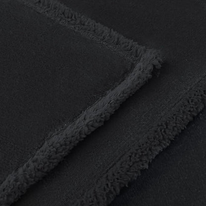 Luciphia Waterproof Bed Blanket Washable,Soft Sherpa Fleece Puppy Reversible Throw Blankets for Medium Large Dog Cat,Furniture Cover Protector Couch Bed from Liquid Pee and Pet Fur, Black,65" x 57"