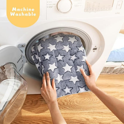 4-Pack Rabbit Bed, Washable Bunny Mat, Fleece Guinea Pig Bedding, Soft Flannel Small Animal Cage Liner, Blanket for Hamster Ferret - 19"x13"