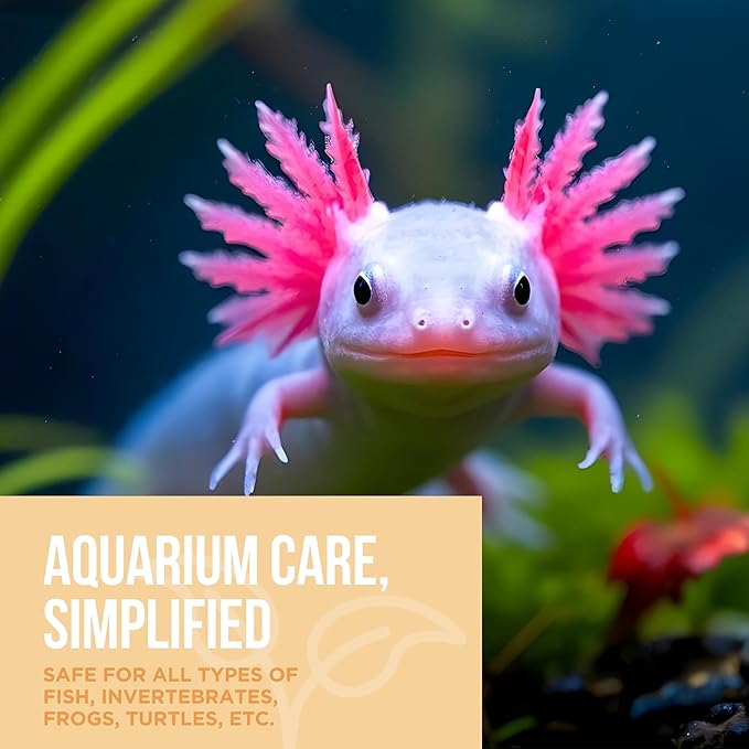 Aquarium Water Conditioner - Naturally Detoxifies and Removes Ammonia, Nitrite, Chlorine, and Chloramine from Saltwater and Freshwater (16 fl oz.)