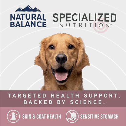 Natural Balance Specialized Nutrition Dry Dog Food with Salmon and Oatmeal for Dogs, Sensitive Skin & Stomach Dog Food, Natural Ingredients with Added Vitamins & Minerals - 3.5 lbs