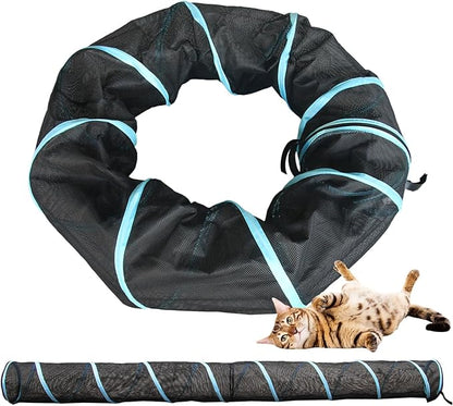 Cat Furniture Tent for Indoor and Outdoor Playpen Portable Cat Tunnels, Outdoor Kennel (10ft Tunnel)