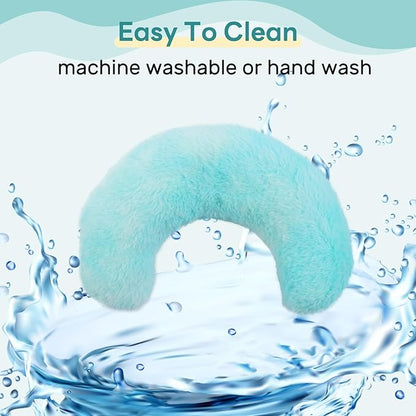 T'CHAQUE Dog Pillow Dog Calming Pillow for Small Dogs Anxiety Relief Comfort Dog Neck Pillow Bed Soft Cat Pillow for Indoor Cats Half Donut Cuddler U-Shaped Pillow Pet Sleeping Improve Calming Toy