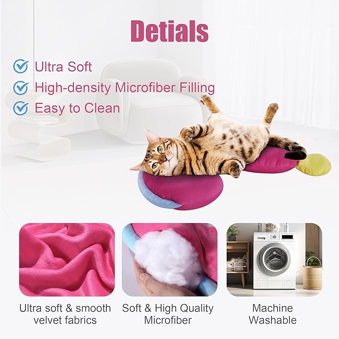 HOMBYS Dog Claming Pillow Curl Up Pillow for Dog & Cats, Extra Large Soft Question Mark Pillows Washable Dog Bed Pillow Hug & Support Your Pets, Dog Body Pillow, 27.6"x16"