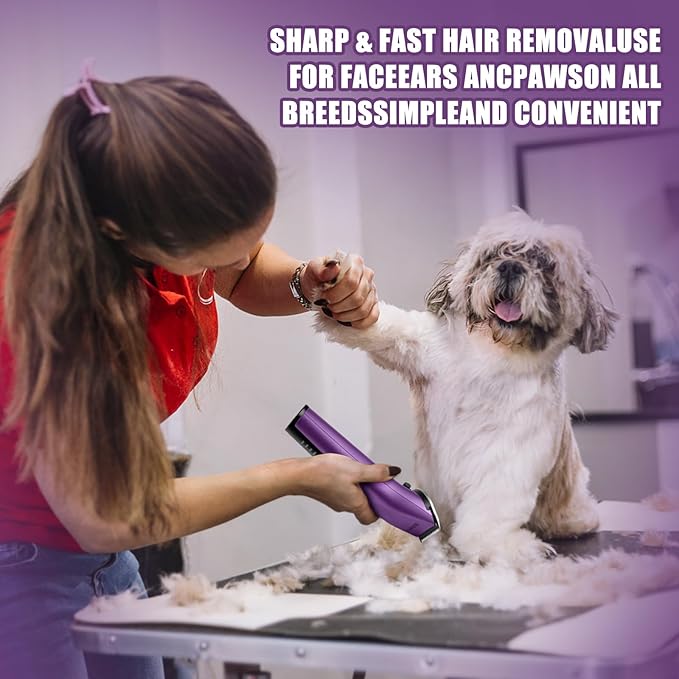 Adjustable Blades Compatible Professional Pet Dog Cordless Hair Clipper
