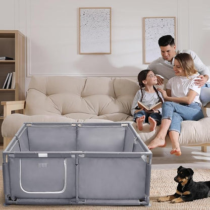 Whelping Box for Dogs and Puppies 48x48x18 inch Pet Whelping Box with Washable Pee Pads and Collapsible Dog Bowl for Medium Small Dogs