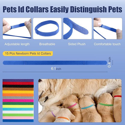 65 Pcs Deluxe Whelping Kit, Delivery of Kitten and Puppy Whelping Kit with Feeding Nipple Stethoscope Aspirator Puppy ID Bands etc Complete Full Kit