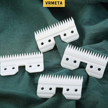 4 Pcs Fast Feed Ceramic Blades Fit Oster Fast Feed Clipper Oster A5 Fast Feed Ceramic Cutters Blade Fast Feed Replacement Blade Fit Wahl KM Series