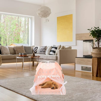 POPETPOP Kennel House Cat Tent Dog Sleeping Tent Interior Decor Outdoor Bed for Dogs Dog Kennels Indoor Outdoor Dog House Puppy Bed Portable Tent Cat Cave Beds Pet Household Supplies Cloth
