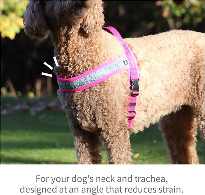 hakusan New Just Fit Dog Harness Dragon - Reflective, Paisley, Stress-Free, Japanese Made,one-touch buckles,easily put on,(Black_Khaki, 4)