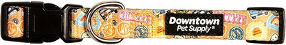 Downtown Pet Supply - Best, Cute & Fancy Dog Collar - Lightweight Adjustable Dog Collar with Quick Buckle & D-Ring - Hand Wash Safe - Good Vibes - S - Small Dog Collar